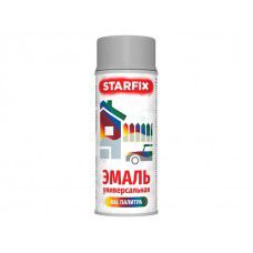 Краска-эмаль аэроз. универсальная серебряный хром STARFIX 520мл (9006), арт.SM-103034-1