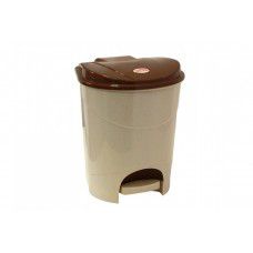 Контейнер для мусора с педалью 19л (бежевый мрамор). арт.М2892