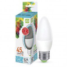 Лампа светодиодная LED-СВЕЧА-standard 5Вт 230В Е27 4000К 450Лм ASD