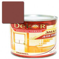 Эмаль для пола DEKOR 1.8 кг (каштан)
