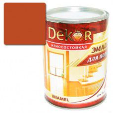 Эмаль для пола DEKOR 0.8 кг (терракот)