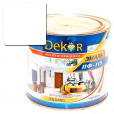 Эмаль ПФ-115 DEKOR 1.8 кг (белая глянцевая)