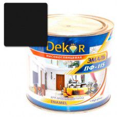 Эмаль ПФ-115 DEKOR 1.8 кг (черная)