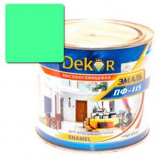 Эмаль ПФ-115 DEKOR 1.8 кг (салатовая)