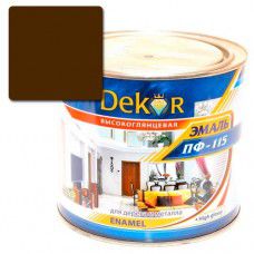 Эмаль ПФ-115 DEKOR 1.8 кг (шоколадная)