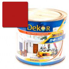 Эмаль ПФ-115 DEKOR 1.8 кг (вишневая)