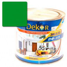 Эмаль ПФ-115 DEKOR 1.8 кг (зеленая)