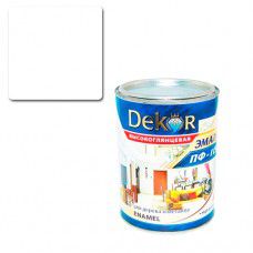 Эмаль ПФ-115 DEKOR 0.4 кг (белая глянцевая)
