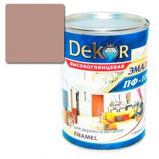 Эмаль ПФ-115 DEKOR 0.8 кг (бежевая)