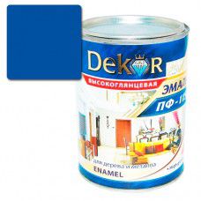 Эмаль ПФ-115 DEKOR 0.8 кг (синяя)
