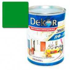 Эмаль ПФ-115 DEKOR 0.8 кг (зеленая)