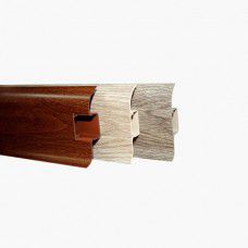 Плинтус напольный пластиковый 55/22мм Комфорт (К55) 2.5м Идеал